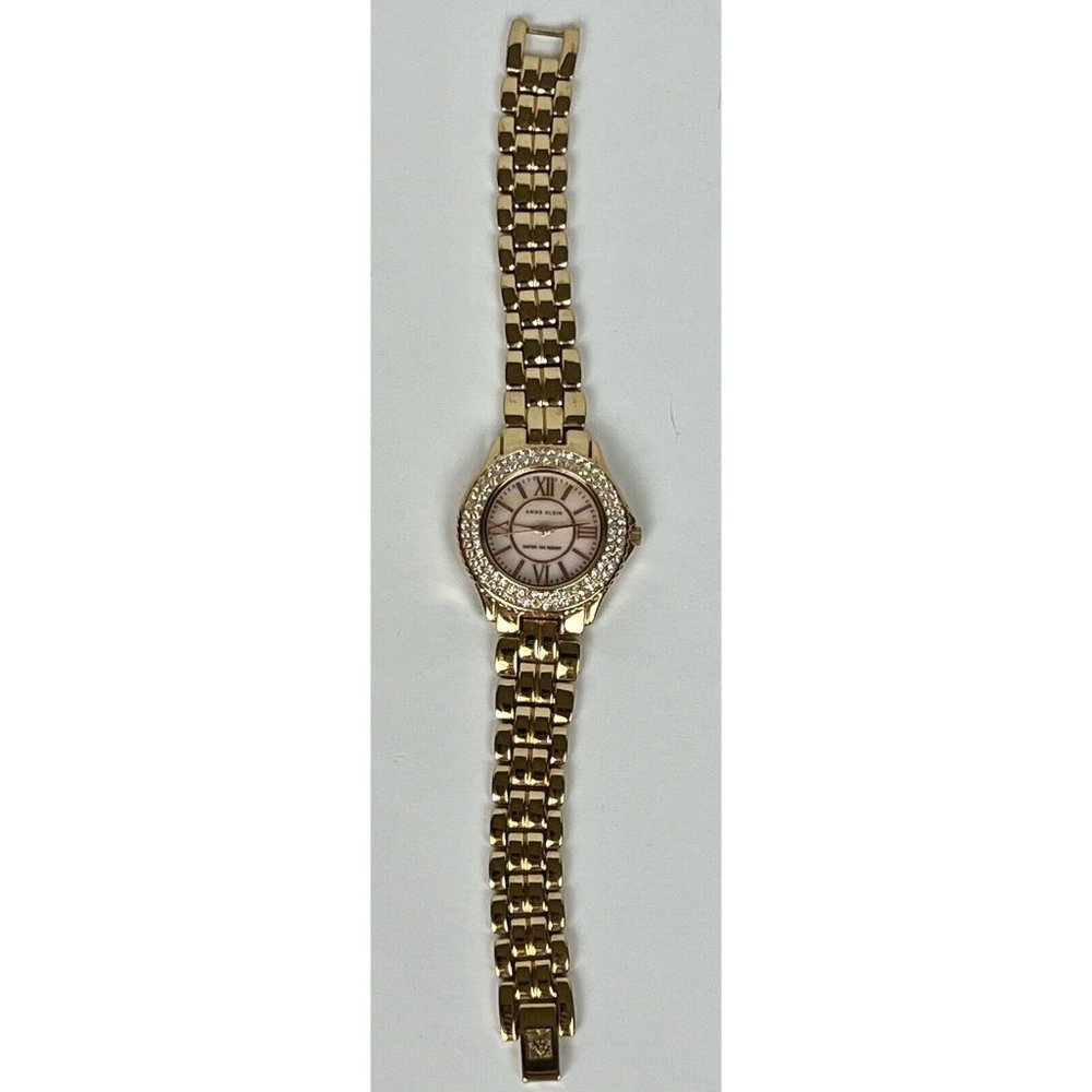 Anne Klein Y121E Ladies Watch Water Resistant Gold Tone without Battery Untested